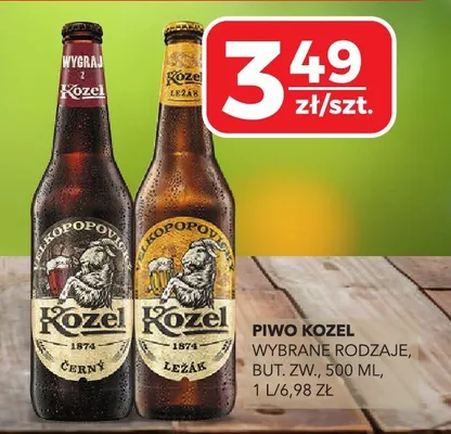 Piwo kozel wybrane rodzaje promocja w Top Market