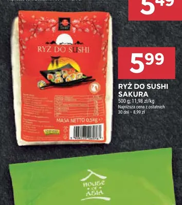 Ryż do sushi Sakura promocja w Stokrotka