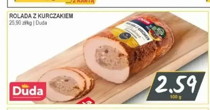 Rolada z kurczakiem Duda promocja w Słoneczko