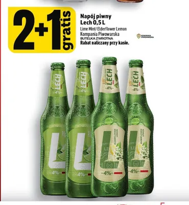 Napój piwny Lech Elderflower Lemon promocja w TOPAZ