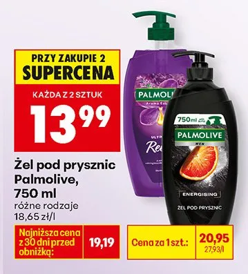 Żel pod prysznic, różne rodzaje promocja w Biedronka
