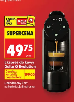 Ekspres do kawy Delta Q Evolution promocja w Biedronka