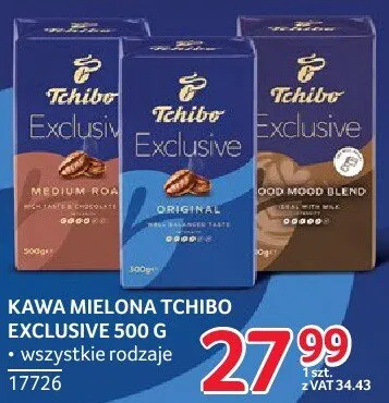 Kawa mielona Tchibo Exclusive wszystkie rodzaje 17726 promocja w Selgros