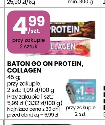 Baton Go On Protein promocja w Stokrotka