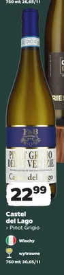 Wino białe Castel del Lago Pinot Grigio promocja w Netto