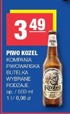 Piwo Kozel promocja w SPAR
