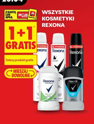 Dezodoranty wszystkie rodzaje 1+1 GRATIS promocja w Biedronka