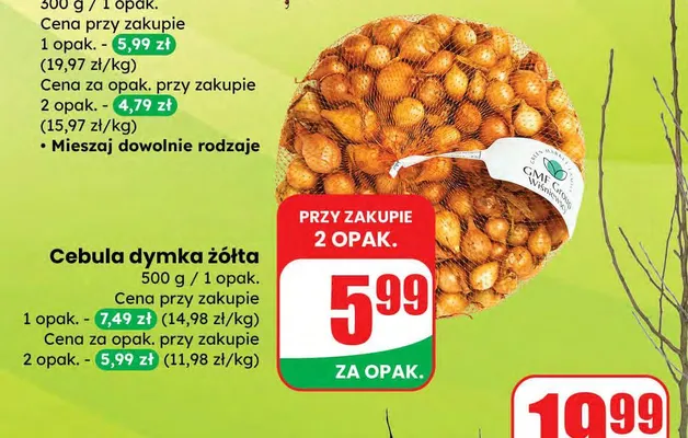 Cebula dymka żółta promocja w Dino