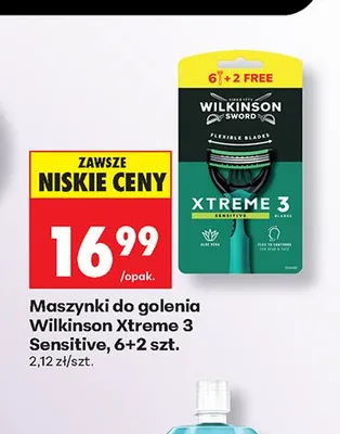 Maszynki do golenia Wilkinson Sword Xtreme 3 Sensitive promocja w Biedronka