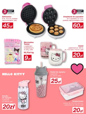 Kubek do napojów Hello Kitty pojemność ok. 400 ml promocja w KiK