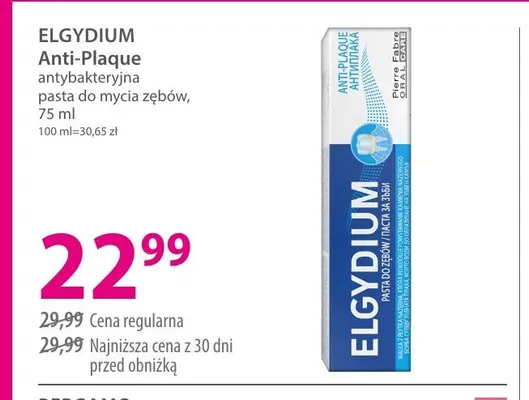 Antybakteryjna pasta do mycia zębów ELGYDIUM Anti-Plaque promocja w Hebe