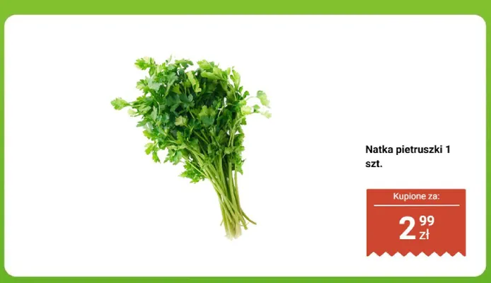 Natka pietruszki promocja w Biedronka