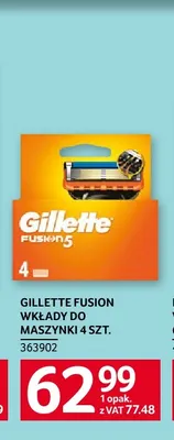 Wkłady do maszynki Gillette Fusion promocja w Selgros