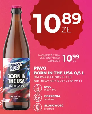Piwo Born In The USA promocja w Duży Ben