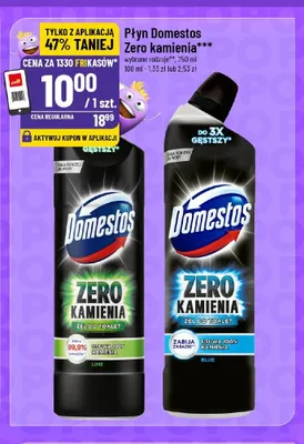 Płyn do WC Domestos Zero Kamienia Lime promocja w POLOmarket