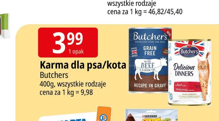 Karma dla psa Butchers promocja w Leclerc