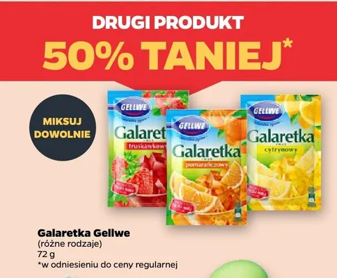 Galaretka różne rodzaje promocja w Netto