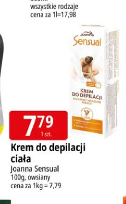 Krem do depilacji ciała Joanna Sensual promocja w Leclerc