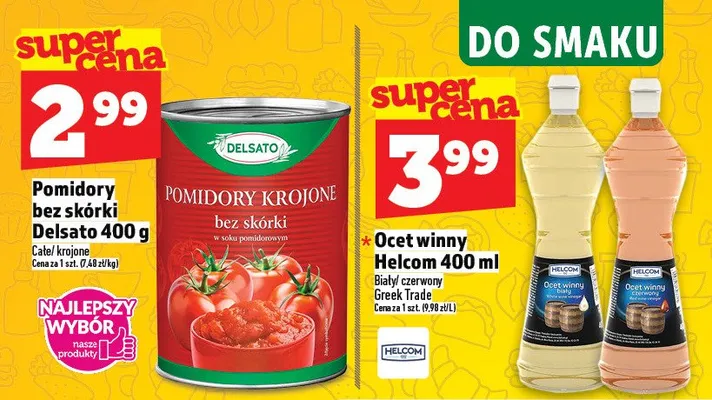 Ocet winny czerwony Helcom promocja w TOPAZ