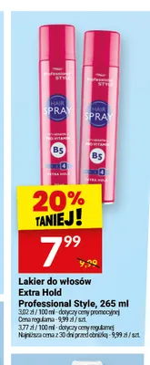Lakier do włosów Extra Hold Professional Style promocja w Twój Market