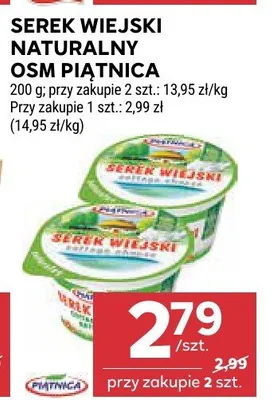 Serek wiejski naturalny OSM Piątnica promocja w Stokrotka