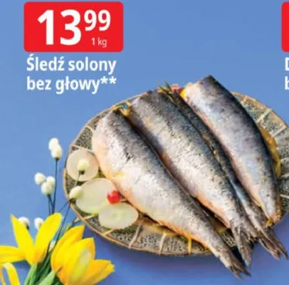 Śledź solony bez głowy promocja w Leclerc