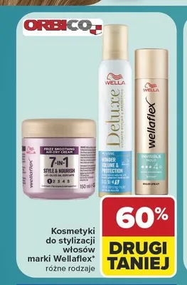 Lakier do stylizacji włosów Wellaflex Invisible Hold promocja w Carrefour Market