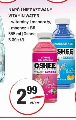Napój niegazowany Vitamin Water witaminy i minerały Oshee promocja w Sedal