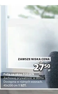 Folia na okno Fossen promocja w Jysk