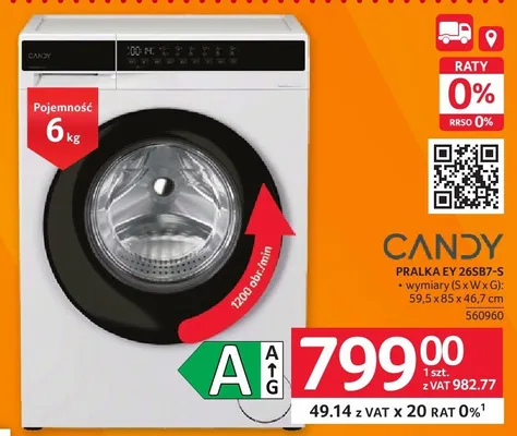 Pralka EY 26SB7-S promocja w Selgros