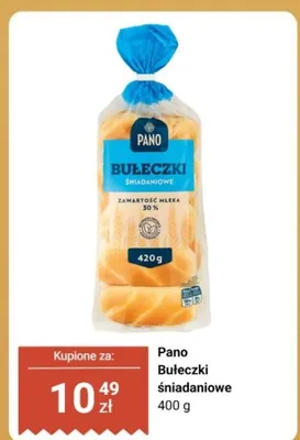 Bułeczki śniadaniowe Pano promocja w Biedronka