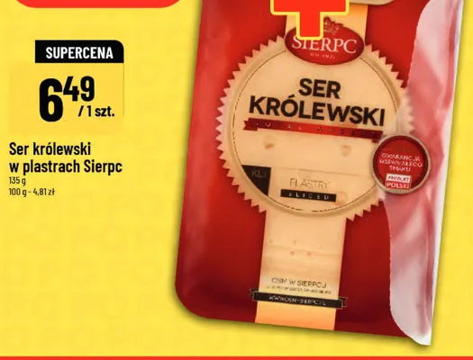 Ser królewski w plastrach Sierpc promocja w POLOmarket