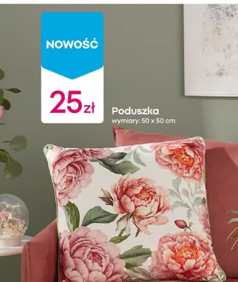 Poduszka 50x50 cm promocja w Pepco