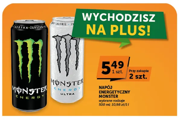 Napój energetyczny Monster Energy promocja w Euro Sklep