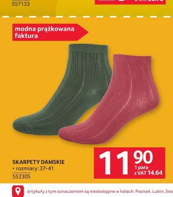Skarpety damskie promocja w Selgros