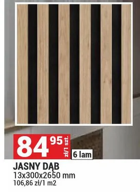 Lamele akustyczne Jasny Dąb promocja w Merkury Market