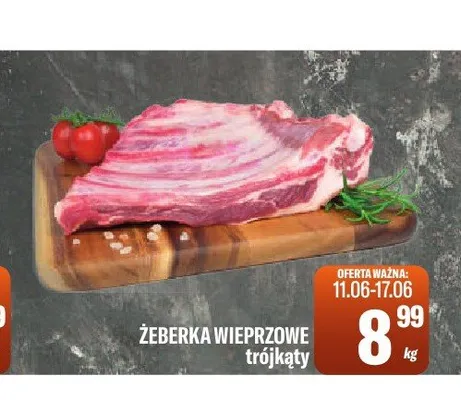 Żeberka wieprzowe trójkąty promocja w Tomi Markt