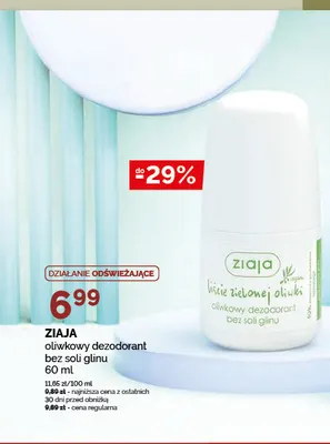 Oliwkowy dezodorant bez soli glinu Ziaja promocja w Ziko Dermo