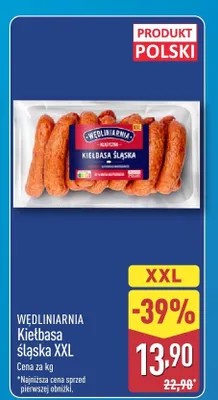 Kiełbasa śląska XXL promocja w Aldi