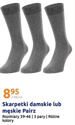 Skarpetki damskie lub męskie różne kolory promocja w Action