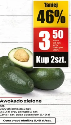 Awokado zielone promocja w Supeco