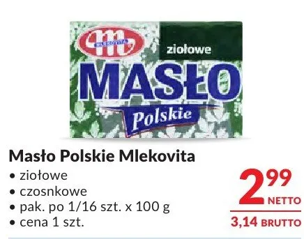 Masło Polskie Mlekovita promocja w Makro