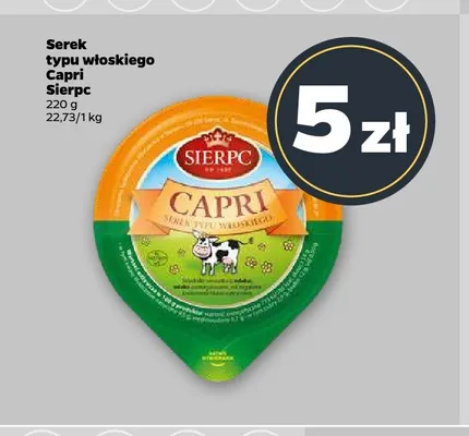 Serek typu włoskiego Capri Sierpc promocja w Netto