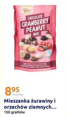Mieszanka żurawiny i orzechów ziemnych chocolate cranberry peanut mix promocja w Action