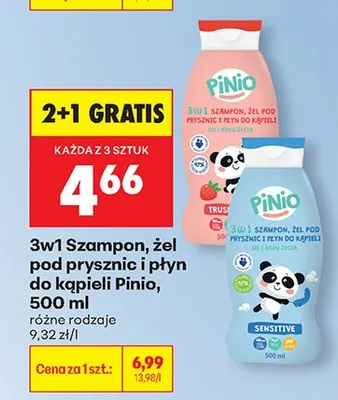 Szampon 3w1, żel pod prysznic i płyn do kąpieli promocja w Biedronka