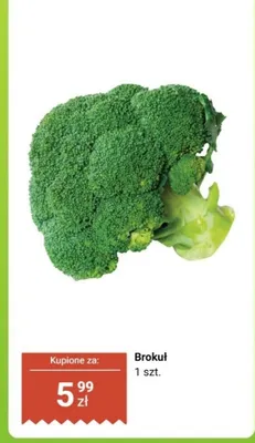 Brokuł 1 szt. promocja w Biedronka