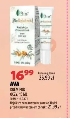 Krem pod oczy Ava promocja w Drogerie Natura