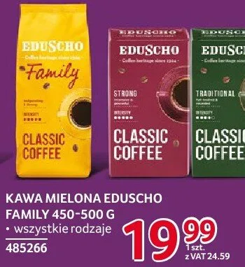 Kawa mielona Eduscho Family 450-500 g wszystkie rodzaje promocja w Selgros
