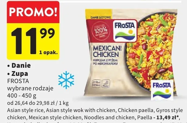 Danie gotowe Frosta promocja w Intermarche