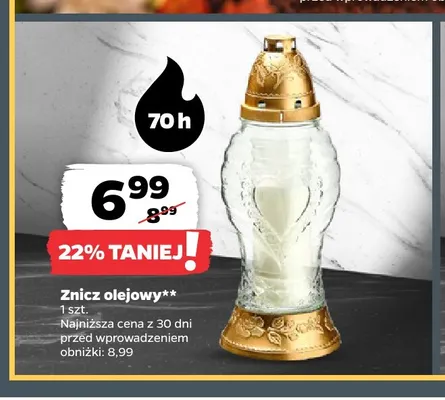 Znicz olejowy promocja w Netto